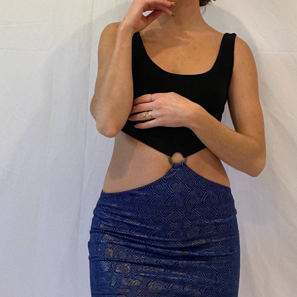 O-ring mini dress